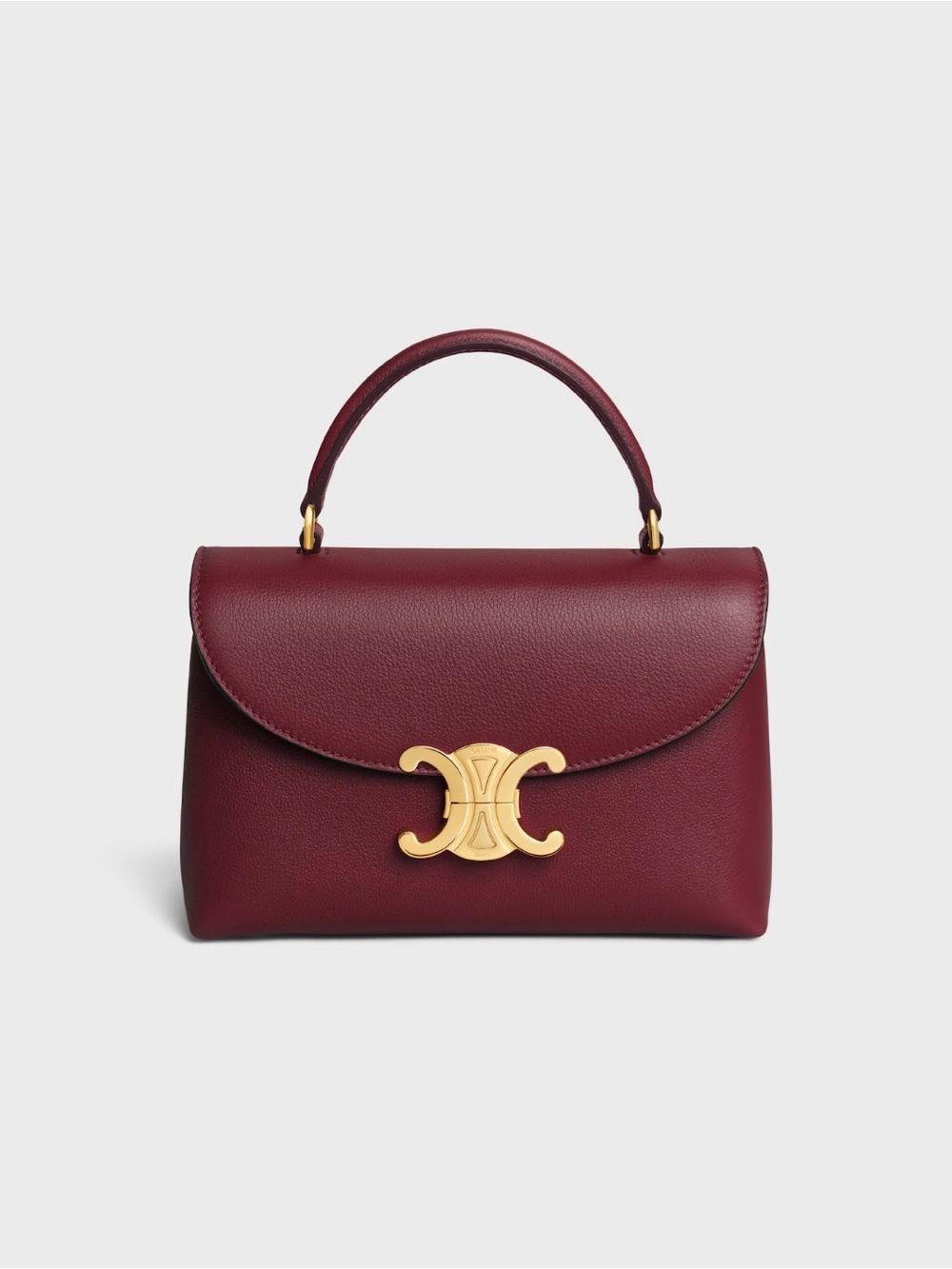 Celine Teen Nino bag in Grained Calfskin Light Burgundy